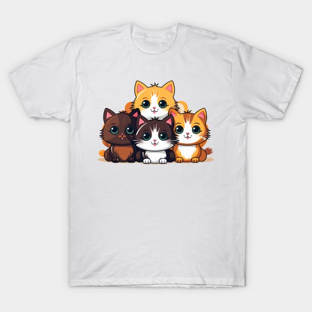 CUTE KITTENS T-Shirt by erikhermawann22